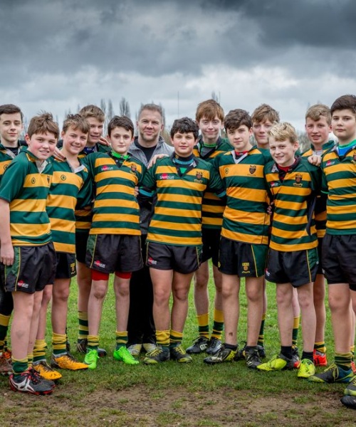 News » FORMER ENGLAND RUGBY CAPTAIN inspires u14s